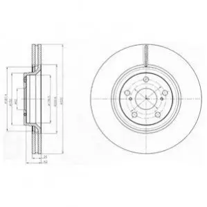 Фото Тормозные диски Delphi (BG4235) изображение 1