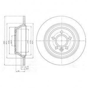 Диск тормозной Delphi BG4238C