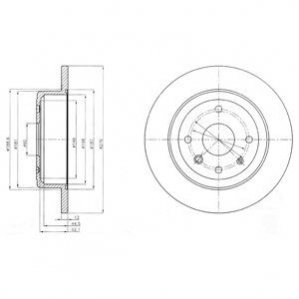 Тормозные диски Delphi BG4244