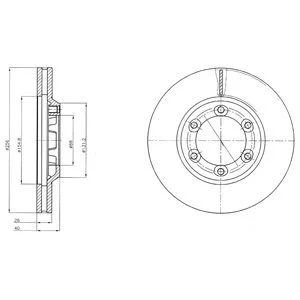 Гальмiвнi диски Delphi BG4252