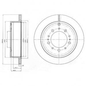 Тормозной диск Delphi BG4275