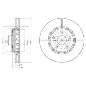 Диск тормозной Delphi BG4276