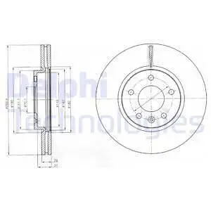 Диск тормозной Delphi BG4278C Купить в Украине