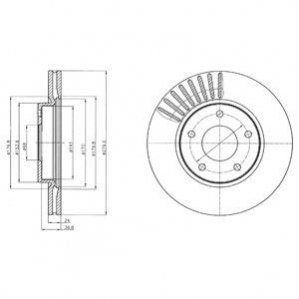 Тормозные диски Delphi BG4282