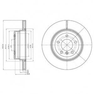 Тормозной диск Delphi BG4284