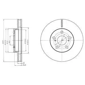 Диск тормозной Delphi BG4290