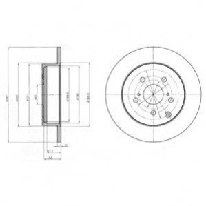 Тормозной диск Delphi BG4291 (фото 1)