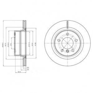 Диск тормозной Delphi BG4293C