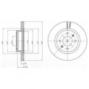 Диск тормозной Delphi BG4295