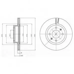 Диск тормозной Delphi BG4295