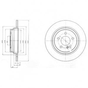 Тормозной диск Delphi BG4298C