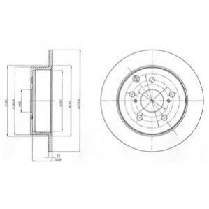 Тормозной диск Delphi BG4303