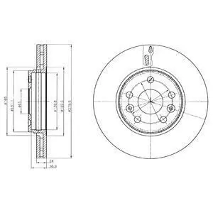 Диск тормозной Delphi BG4317C Купить в Украине