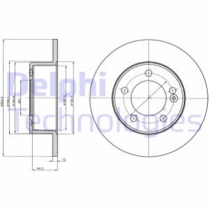 Диск тормозной Delphi BG4321 (фото 1)