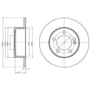 Диск тормозной Delphi BG4321