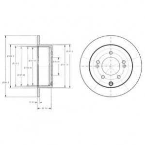 Диск тормозной Delphi BG4327