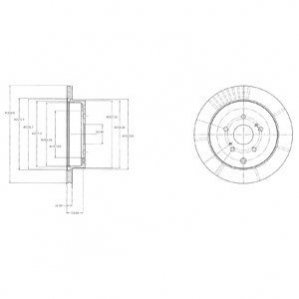 Диск тормозной Delphi BG4329