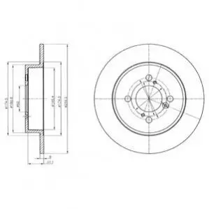 Диск тормозной Delphi BG4345