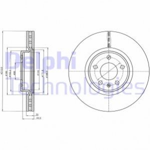 Тормозной диск Delphi BG4346C