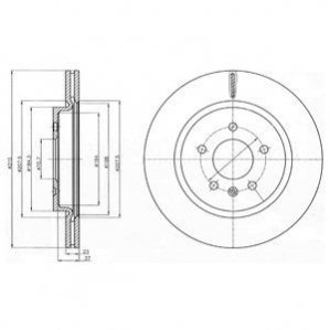 Диск тормозной Delphi BG4388C