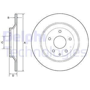 Диск тормозной Delphi BG4567C