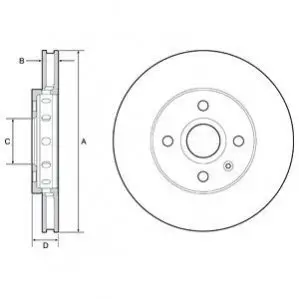 Диск тормозной Delphi BG4647C Купить в Украине