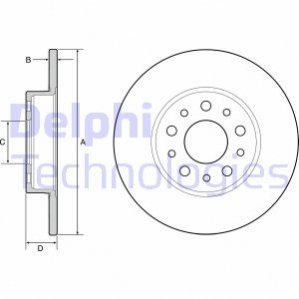 Диск тормозной Delphi BG4655C