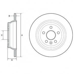 Диск тормозной Delphi BG4656C