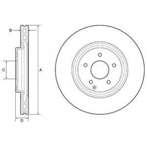 Гальмівні диски Delphi BG4660