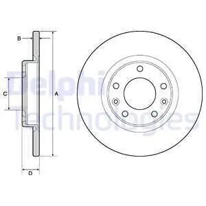 Тормозной диск Delphi BG4661C