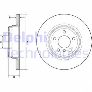 Тормозной диск Delphi BG4665C