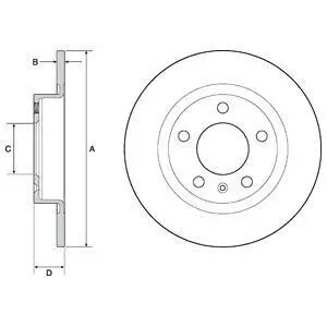 Диск тормозной Delphi BG4675