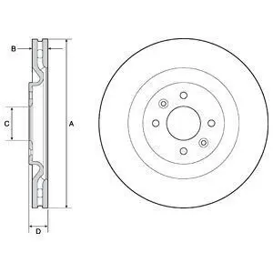 Диск тормозной Delphi BG4689C