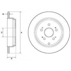 Тормозной диск Delphi BG4694C