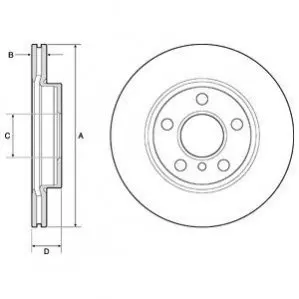 Диск тормозной Delphi BG4704C Купить в Украине
