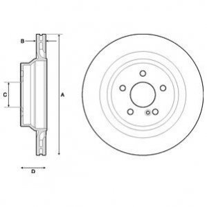 Диск тормозной Delphi BG4705C