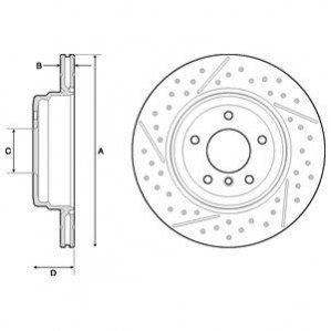 Тормозной диск Delphi BG4714C
