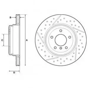 Тормозной диск Delphi BG4714C Купить в Украине