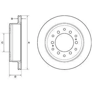 Фото 1 — Диск гальмівний (задній) Toyota Land Cruiser 2.7-4.0 09- (312x18) Delphi (BG4747C) Фото Диск гальмівний (задній) Toyota Land Cruiser 2.7-4.0 09- (312x18) Delphi (BG4747C) зображення 1