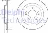Тормозной дискKIA CEED 11- TYL Delphi BG4749C (фото 1)