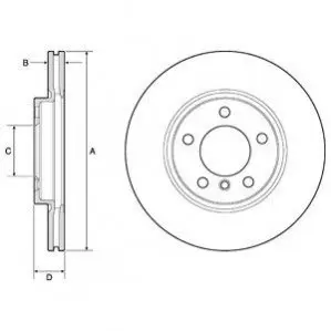 Тормозной диск Delphi BG4771C