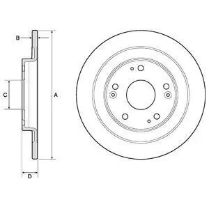 Диск тормозной Delphi BG4773C