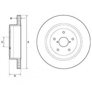 Диск тормозной Delphi BG4775C