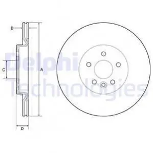 Тормозной диск Delphi BG4786C