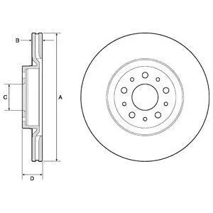 Диск тормозной Delphi BG4797C