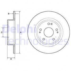 Диск тормозной Delphi BG4801C (фото 1)