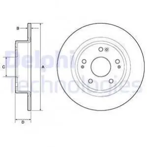 Диск тормозной Delphi BG4801C Купить в Украине