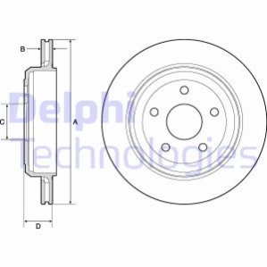 Диск тормозной Delphi BG4802C (фото 1)