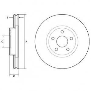 Тормозные диски Delphi BG4803C (фото 1)