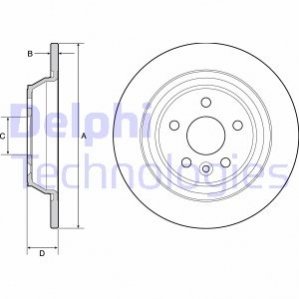 Тормозные диски Delphi BG4804C (фото 1)